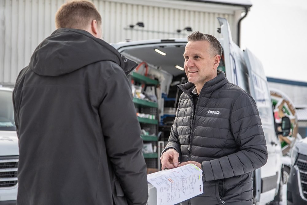 Laddplats installerad av Eddima